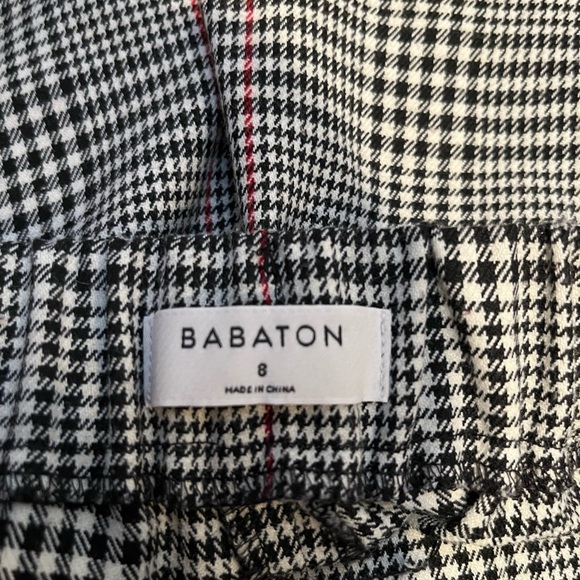 Babaton WOMENS size 8 Plaid Cropped Pants. - Picture 3 of 5